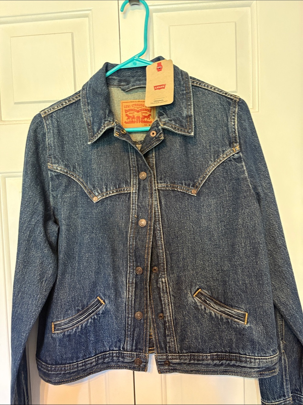 Levi's Indigo Blue Western-Style Denim Jacket - Picture 1 of 4